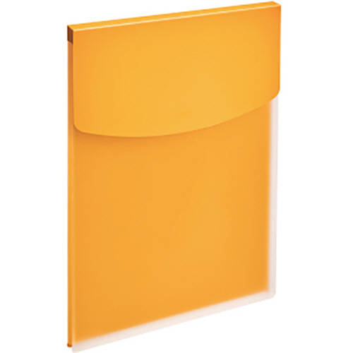 ﾎﾙﾀﾞｰﾌｧｲﾙ(ﾋﾞｼﾞｶﾙ) ﾌﾀ付 A4ﾀﾃ 325×225mm 背幅16mm ｲｴﾛｰ 1冊画像