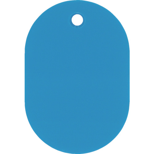 小判札(無地札) ｽｶｲﾌﾞﾙｰ 60×40mm ｽﾁﾛｰﾙ樹脂 1枚画像