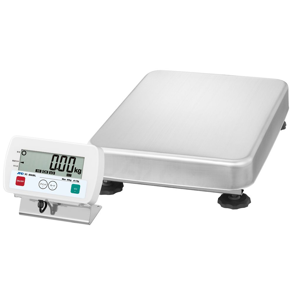 フレーム SUS304　防塵・防水台はかり SCシリーズ  ひょう量:60kg 最小表示:10g画像