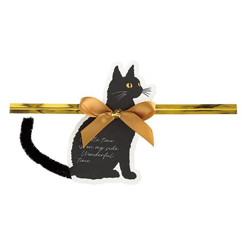 贈答用飾り BLC-YT1 ブラックキャットワイヤータイ-1(10個) ヘッズ画像