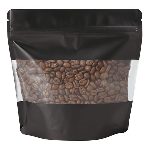 アルミスタンドチャック袋 M 窓付 マット黒画像