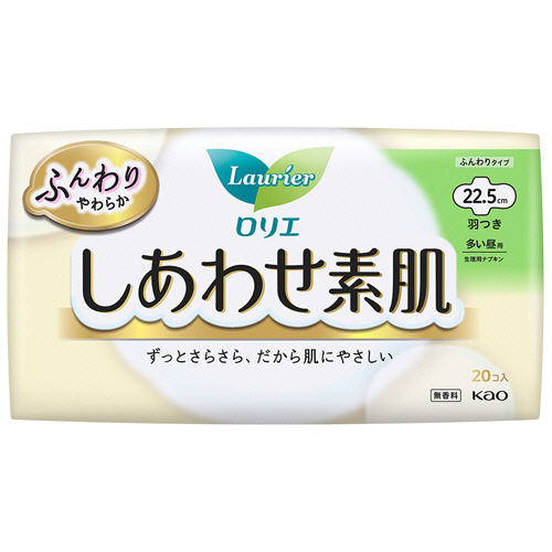 ﾛﾘｴしあわせ素肌ふんわり多い昼用22.5cm羽つき 1ｾｯﾄ(360個:20個×18ﾊﾟｯｸ)画像