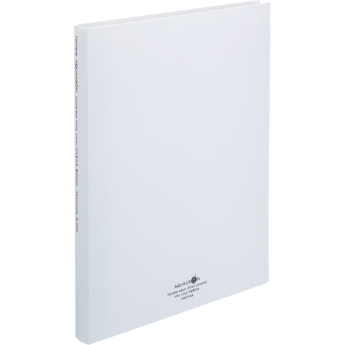 AQUA DROPs ｸﾘﾔｰﾌﾞｯｸ(ﾎﾟｹｯﾄ交換ﾀｲﾌﾟ) A4ﾀﾃ 30穴 30ﾎﾟｹｯﾄ付属 白 1冊画像