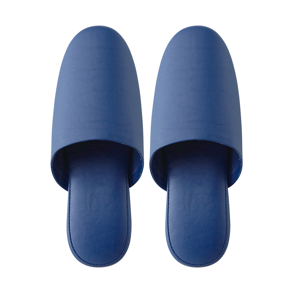 抗菌多機能ビニールスリッパ（かぶり）23～26cm ネイビー画像