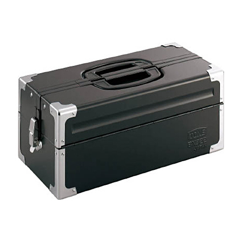 ﾂｰﾙｹｰｽ(ﾒﾀﾙ) V形2段式 ﾏｯﾄﾌﾞﾗｯｸ 1個画像