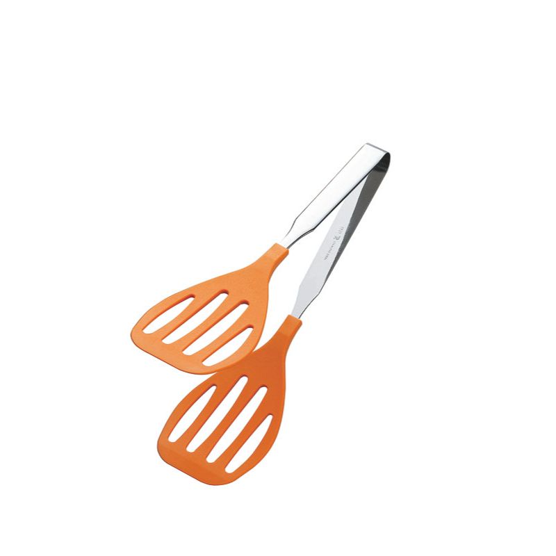 抗菌・耐熱カラーグリルトング250mm オレンジ 田辺金具画像