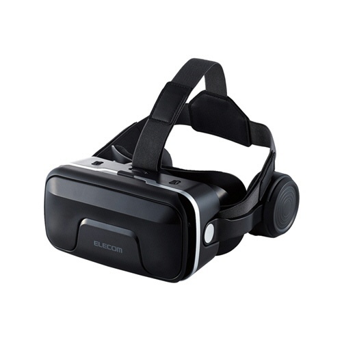 ヘッドホン一体型VRゴーグル　ブラック　1個画像