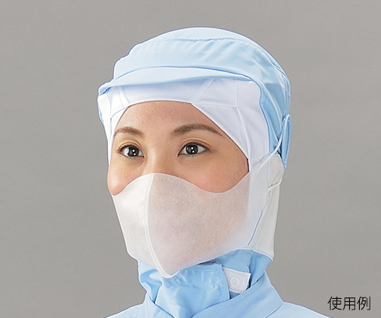 息ラクらく立体マスク　毛髪落下対策ワイドサイズ　1PLY　頭掛けタイプ　100枚×30箱 ワイドサイズのパッケージが整然と積まれた様子