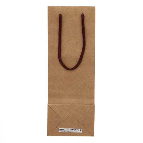 使いやすい無地タイプで、クラフトの手提げ紙袋