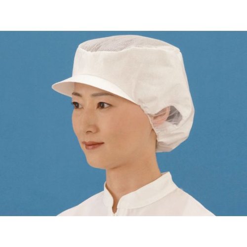 不織布キャップ エレクトネット帽 EL-401 M 白 日本メディカルプロダクツ [ケース販売]
