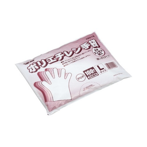 ポリエチレン手袋　カタエンボス　Ｌ　１００枚×２０画像