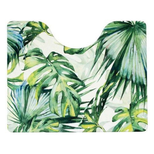 トイレマット 拭ける 撥水 PVCトイレマット ミニ 40×50cm 抗菌 ジャングル画像