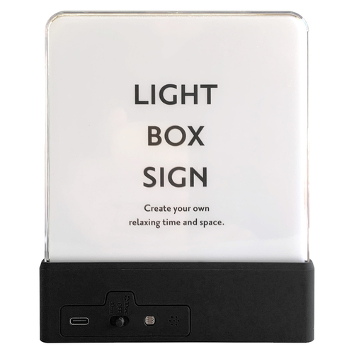ウォールライト LIGHT BOX SIGN ブラック画像