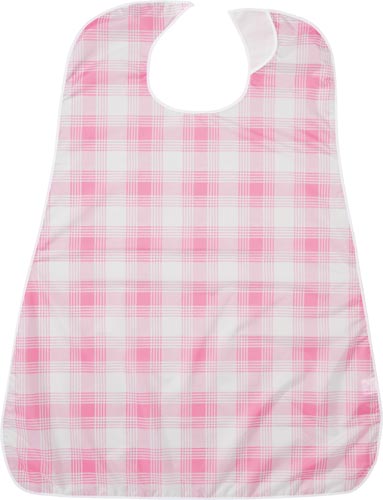 ＬＯｒ食事用エプロン　ピンクチェック画像