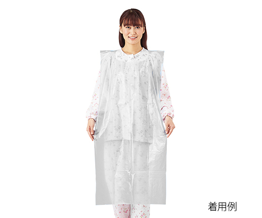 プロシェア食事用PEエプロン　白　50枚入画像