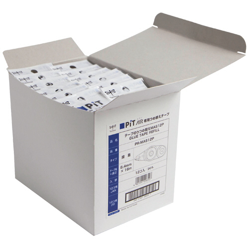 ﾃｰﾌﾟのり ﾋﾟｯﾄｴｱｰ つめ替え 8.4mm×16m 1ﾊﾟｯｸ(12個)画像