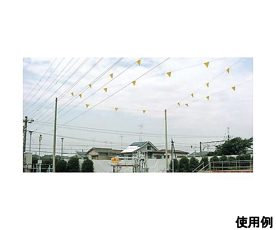 φ6mmx20m グラスファイバーロープ(PVCコーティング) 透明なパッケージに収められた、巻かれた状態のロープ