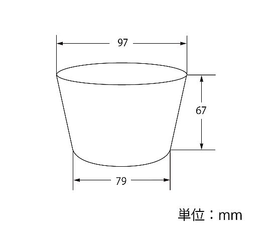 食品容器 アイスカップ 97-300 10オンス ホワイト 50個入 清潔感のあるホワイトのアイスカップが横に並んでいる状態