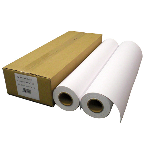 ｲﾝｸｼﾞｪｯﾄ厚手ｺｰﾄ紙 24ｲﾝﾁﾛｰﾙ 610mm×30m 1箱(2本)画像