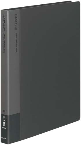 クリヤーブック替紙式濃灰Ａ４縦背幅２７ｍｍ１０冊画像