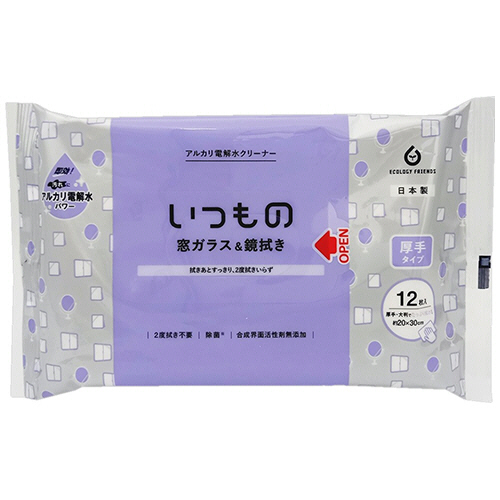 窓ｶﾞﾗｽ&鏡用ｸﾘｰﾅｰ 厚手 1ﾊﾟｯｸ(12枚)画像