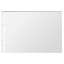 ﾁｬｯｸ式図面ｹｰｽ A2ｻｲｽﾞ 2穴 透明 1ｾｯﾄ(5枚)画像