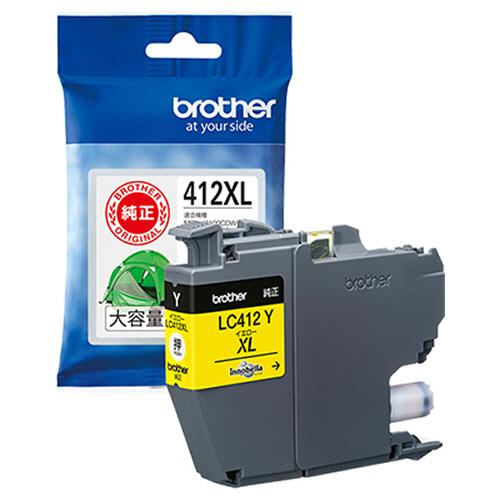 ｲﾝｸｶｰﾄﾘｯｼﾞ ｲｴﾛｰ 大容量 LC412XLY 1個画像