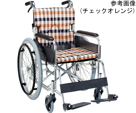 スタンダードモジュール車いす（自走式・背折れ）　グリーンチェック画像
