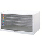 ナカバヤシ　書類ケース　アバンテＶ２Ａ３レタ－ケ－ス　浅３段深１　白画像