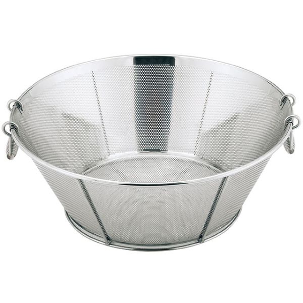 揚げ物用品　UK　揚げザル・平底(補強付)45cm　【2.2φ】　YUKIWA画像