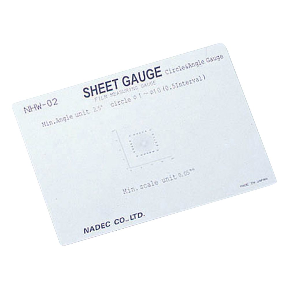 顕微鏡用スケール(シートゲージ)　アングルゲージ画像