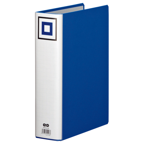 両開きﾊﾟｲﾌﾟ式ﾌｧｲﾙV A4ﾀﾃ 600枚収容 60mmとじ 背幅75mm 青 1ｾｯﾄ(10冊)画像