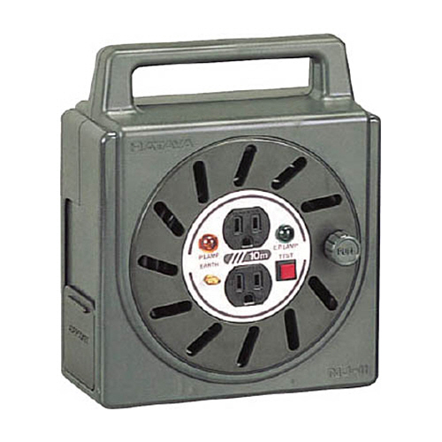 NJ-2型ﾎﾞｯｸｽﾘｰﾙ 単相100V接地付 10m ｱｰｽﾁｪｯｸ付 1台画像