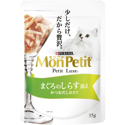 ﾓﾝﾌﾟﾁﾌﾟﾁﾘｭｸｽﾊﾟｳﾁまぐろのしらす添え 35g 1ｾｯﾄ(12ﾊﾟｯｸ)画像