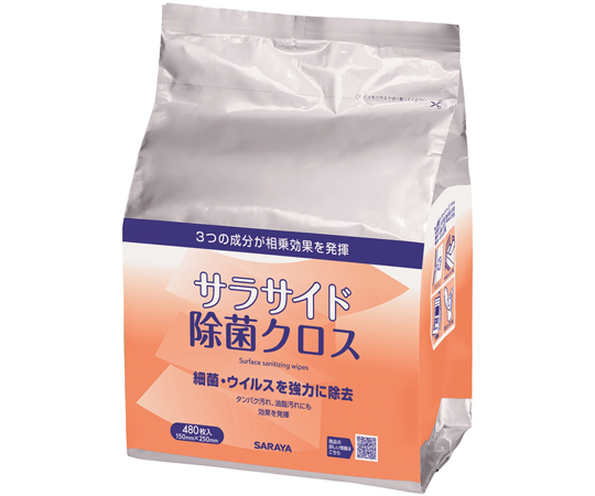 サラサイド除菌クロス　詰替タイプ　480枚×4個入画像