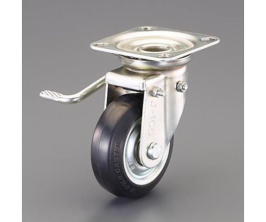 100mm キャスター（自在金具・左ブレーキ付）