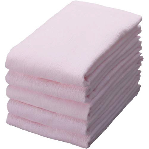 トリプルパワー　フェイスタオル　ピンク　５枚入×２画像