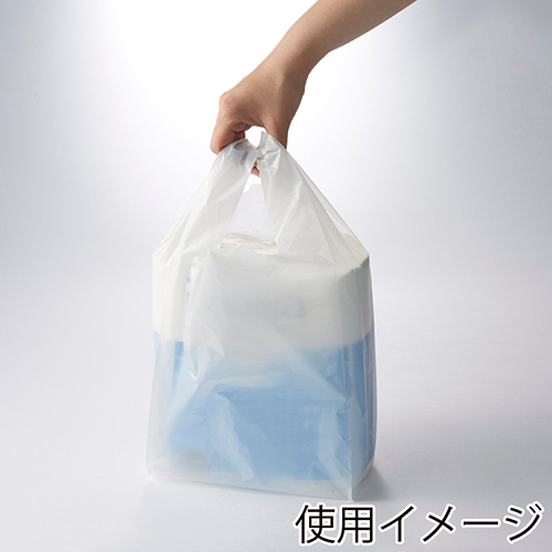商品のお持ち帰りに！乳白色のレジ袋