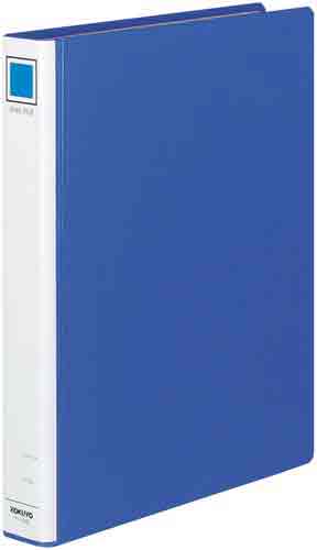 ４穴リングファイル　青　Ａ４縦　背幅４５ｍｍ　４冊画像