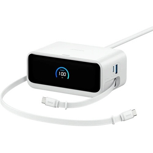 電源タップANKERNanoChargingStation(7-in-1 100W 巻取USB-C) ホワイト 1個画像