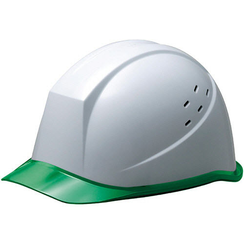 PC製ﾍﾙﾒｯﾄ(ｸﾘｱﾊﾞｲｻﾞｰ･通気孔) SC-11PCLV RA ﾎﾜｲﾄ/ｸﾞﾘｰﾝ 1個画像