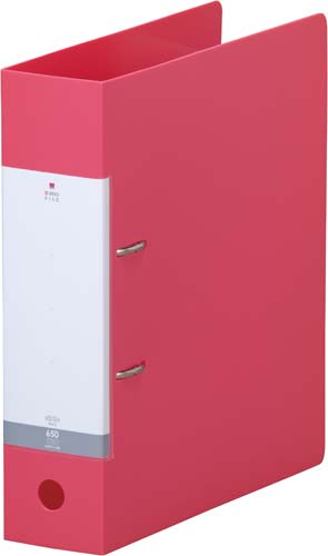 Ｄリング２穴ファイル　赤Ａ４縦背幅７４ｍｍ画像