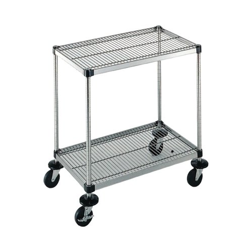 店舗備品 弁慶シェルフワゴン 2段 4-2-2M-10-L
