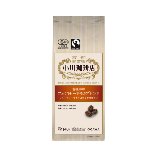 有機珈琲　フェアトレードモカブレンド　粉　１４０ｇ画像
