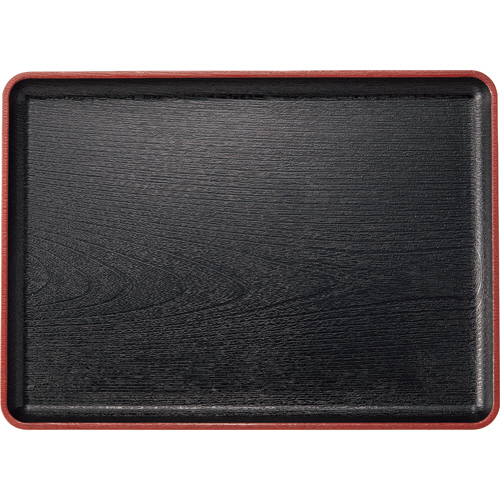 えびす盆 黒天朱 尺2寸 1枚画像