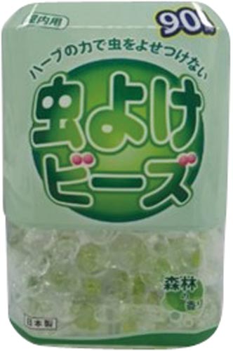 虫よけビーズ　９０日森林の香り　５個画像