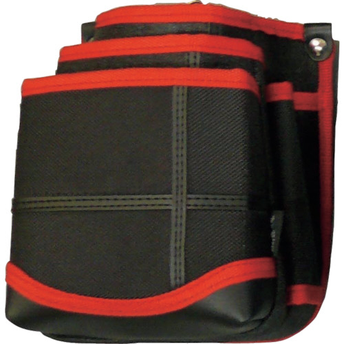 武尊魂 3段 腰袋 黒/赤 1個画像
