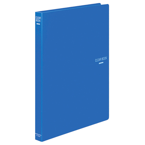 ｸﾘﾔｰﾌﾞｯｸ(替紙式) A4ﾀﾃ 30穴 18ﾎﾟｹｯﾄ付属 背幅27mm 青 1冊