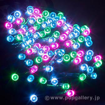 防滴100球LEDライト（パステルミックス）