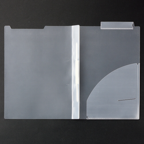 ｶﾙﾃﾎﾙﾀﾞｰ ﾌｧｽﾅｰ付 上見出しﾀｲﾌﾟ A4ﾖｺ 1ﾊﾟｯｸ(50枚)画像